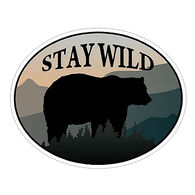 Sticker Cabana Stay Wild Sticker - Black Bear