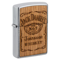Zippo Jack Daniel's Woodchuck USA Brushed Chrome Windproof Lighter