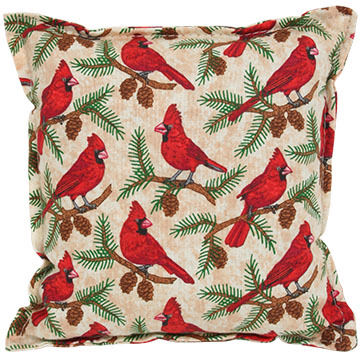 Paine Products 6 x 6 Cardinal Print Balsam Pillow
