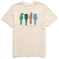 Life is Good Men's Diversified Portfolio Guitars Crusher Short-Sleeve T-Shirt