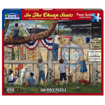 White Mountain Jigsaw Puzzle - In The Cheap Seats