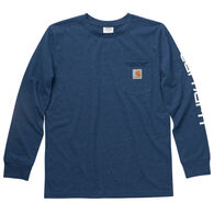 Carhartt Boy's Pocket Crewneck Long-Sleeve Shirt - Discontinued Colors