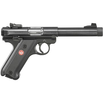 Ruger Mark IV Target Blued Threaded 22 LR 5.5 10-Round Pistol w/ 2 Magazines