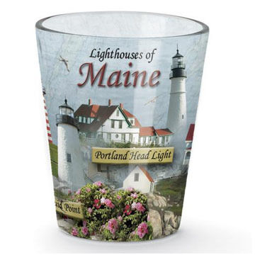 Cape Shore Lighthouses of Maine Shot Glass