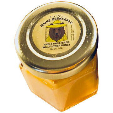 Swans Maine Beekeeper Raw & Unfiltered Wildflower Honey - 2 oz.
