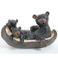 Slifka Sales Co Bears In Canoe Figurine