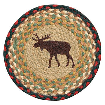 Capitol Earth Braided 10 Round Moose Rug
