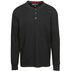 North River Mens Heathered 3-Button Waffle Henley Long-Sleeve Shirt