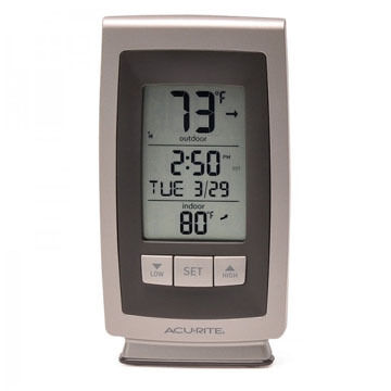 AcuRite Digital Indoor / Outdoor Thermometer w/ Intelli-Time Clock