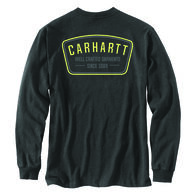 Carhartt Men's Relaxed Fit Heavyweight Pocket Crafted Graphic Long-Sleeve T-Shirt