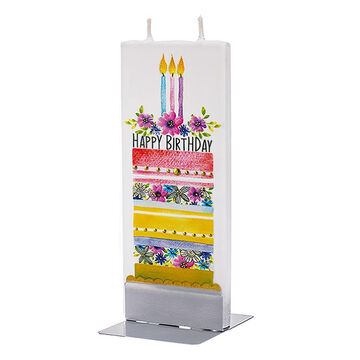 Flatyz Candle - Happy Birthday Layered Cake