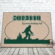 High Cotton Door Mat - Bigfoot Top Secret Drinking Club