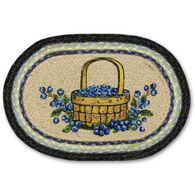 Capitol Earth Braided Oval Blueberry Swatch Rug