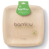 Bambu Veneerware Compostable Bamboo Square Plate - 8 Pk.
