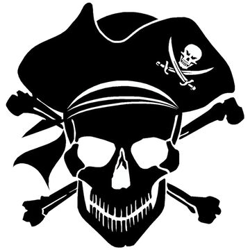 Sticker Cabana Pirate Skull Sticker