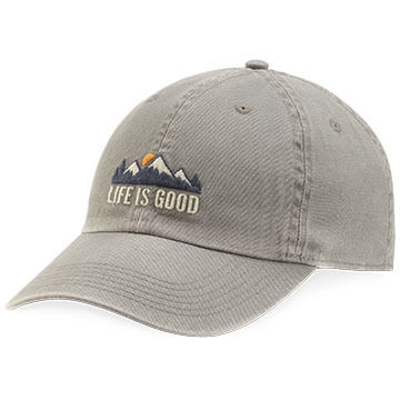 Life is Good Mens Mountains Chill Cap - Slate Grey