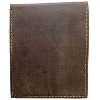 Deerfield Leathers Men's Crazy Horse Rustic Bi-Fold 5-Slot RFID Leather Wallet