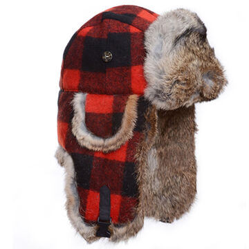 Mad Bomber Youth Lil Wool Bomber Hat with Fur Trim