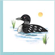 Quilling Card Loon Greeting Card