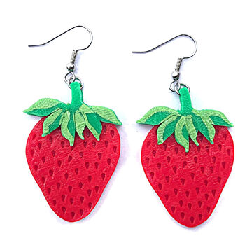 Winter Hill Jewelry Womens Strawberry Dangle Earring