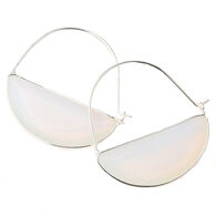 Scout Curated Wears Women's Stone Prism Hoop - Opalite/Silver