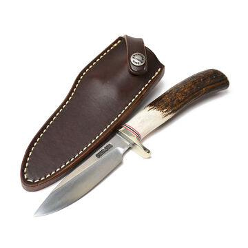 Randall Model 26 Pathfinder Stag Handle / RWB Spacer Fixed Blade Knife