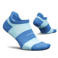 Feetures! Men's High Performance Max Cushion Stripe No Show Tab Sock