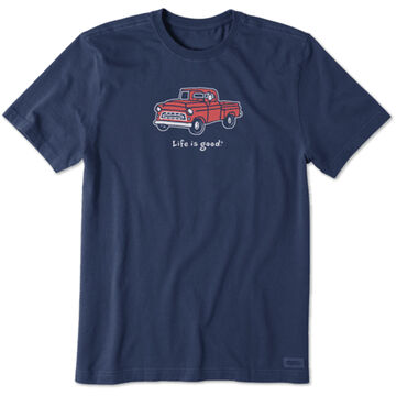 Life is Good Mens Pickup Truck Vintage Crusher Short-Sleeve Sleep T-Shirt