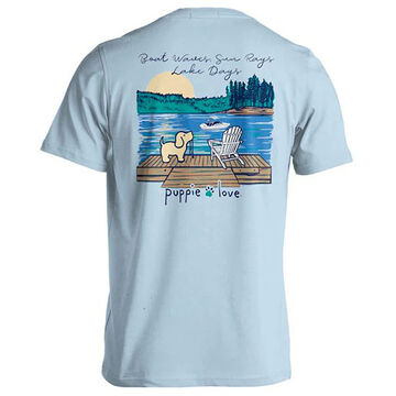 Puppie Love Mens & Womens Lake Days Pup Short-Sleeve T-Shirt