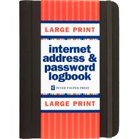 Large Print Internet Address & Password Logbook by Peter Pauper Press