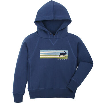 Lakeshirts Youth Blue 84 Cecil Moose Hooded Sweatshirt | Kittery Trading  Post
