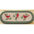 Capitol Earth Cardinals Oval Patch Runner Braided Rug