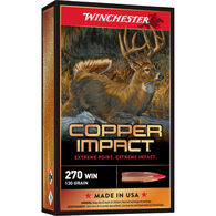 Winchester Copper Impact 270 Winchester 130 Grain Lead-Free Ammo (20)