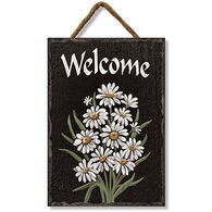 My Word! Welcome - White Daisies Slate Impression