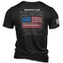 Nine Line Apparel Mens American Flag Schematic Tri-Blend Short-Sleeve Shirt