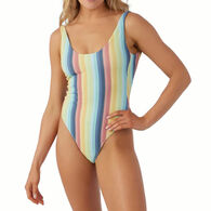 O'Neill Women's Beachbound Stripe North Shore Swimsuit, One-Piece