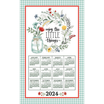 Kay Dee Designs 2024 Blooming Thoughts Calendar Towel