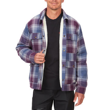 Marmot Men’s Ridgefield Heavyweight Sherpa-Lined Flannel Shirt Jacket