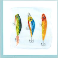 Quilling Card Fishing Lures Greeting Card