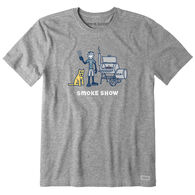 Life is Good Men's Jake and Rocket Smoke Show Crusher Short-Sleeve T-Shirt