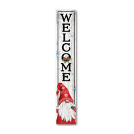 My Word! Welcome - Gnome with Red Robe Porch Board