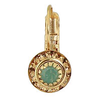 Baked Beads Women's Gold Austrian Crystal Disc Earring