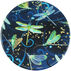 Andréas Decorative Dancing Dragonfly Lillie Pad Coaster
