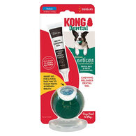 Kong Dental Ball Dog Toy w/ Teeth Cleaning Gel