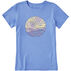 Life is Good Womens Ocean Watercolor Crusher Short-Sleeve T-Shirt