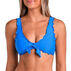 Maxine Swim Group Womens Hobie Solid Ruffled Triangle Bathing Suit Top