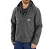 Carhartt Mens Relaxed Fit Washed Duck Sherpa-Lined Hooded Jacket