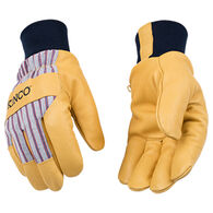 Kinco Men's Lined Grain Pigskin Glove with Knit Wrist