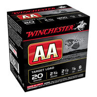 Winchester AA Target 20 GA 2-3/4" 7/8 oz. #8 Dram 2-1/2 Shotshell Ammo (25)