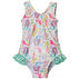 Flap Happy Toddler Girls Delaney Hip Ruffle Swimsuit, One-Piece